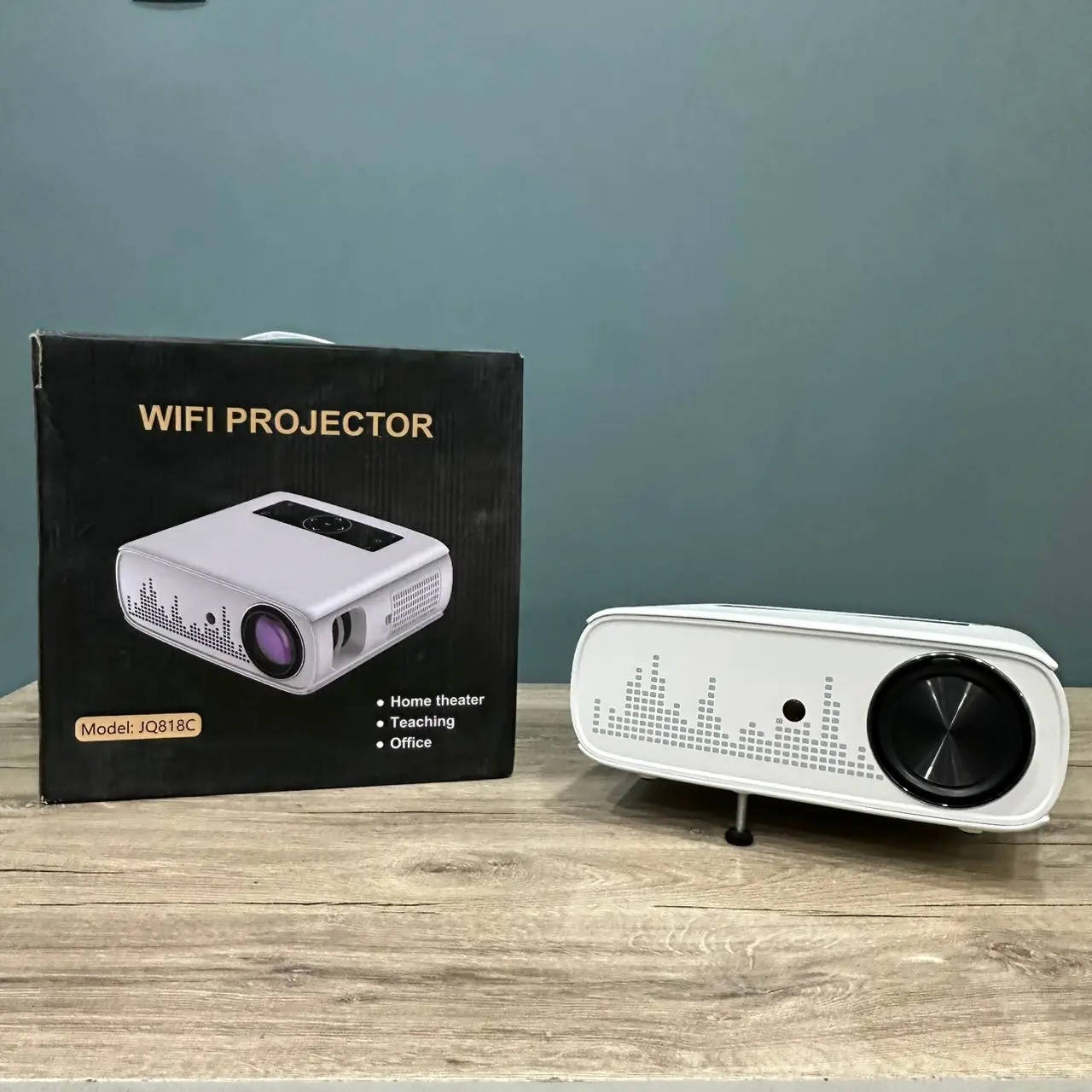 DATASHOW PROJECTEUR GROVIEW JQ818C WIFI BLUETOOTH 15000LUX 490ANSI ADJUSTABLE WHITE BLANC FULL HD